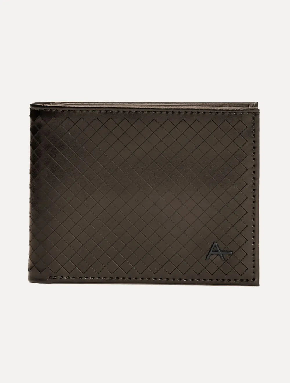 Carteira Aramis Masculina Couro Losango Marrom Escuro