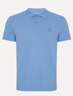 Polo John John Masculina Light Transfer Azul Claro
