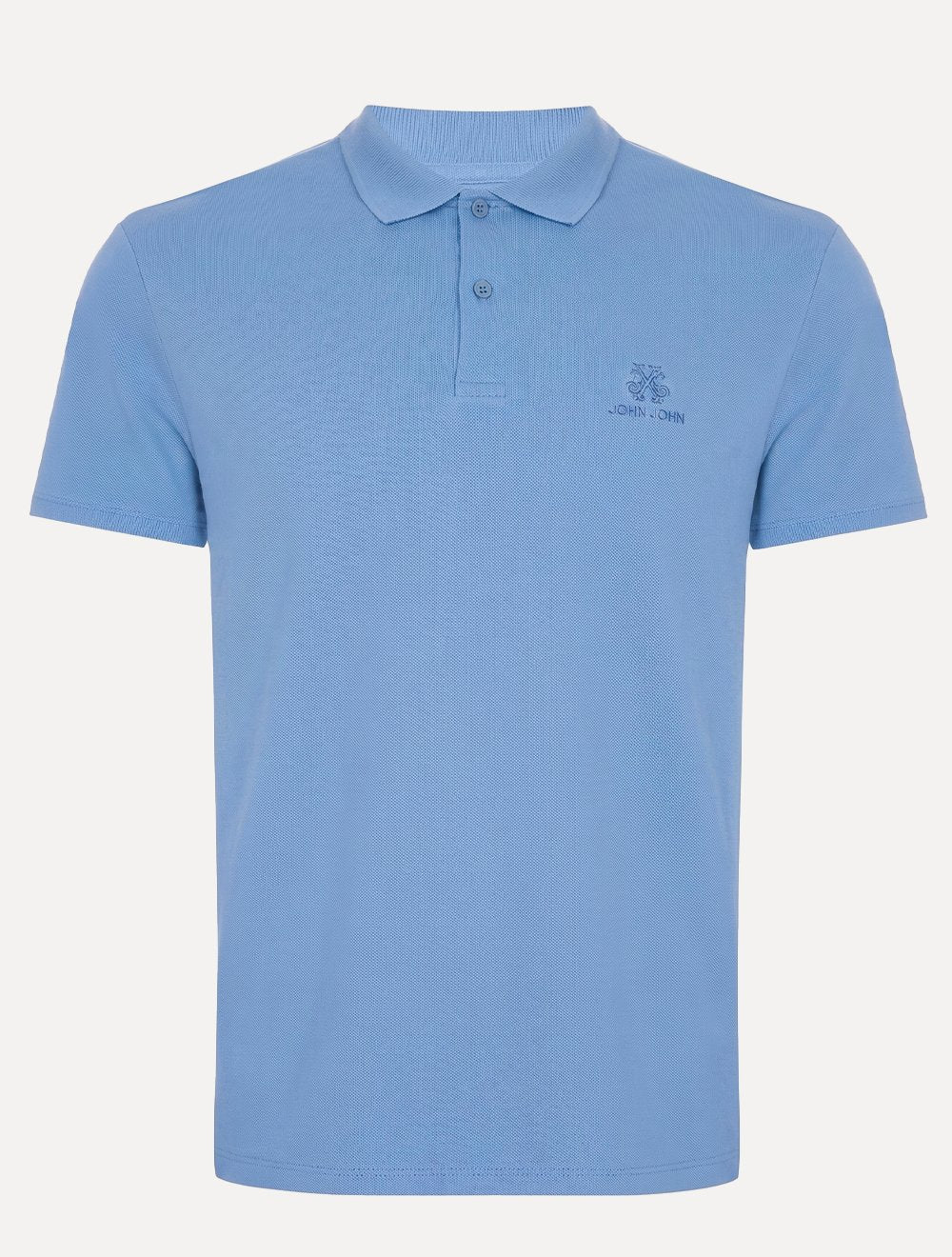 Polo John John Masculina Light Transfer Azul Claro