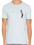 Camiseta Osklen Masculina Slim Rough Diver Azul Claro
