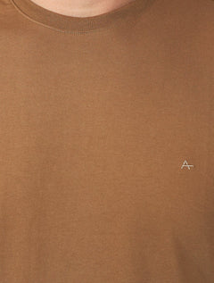 Camiseta Aramis Masculina Basic Lisa Mono Icon Marrom Médio