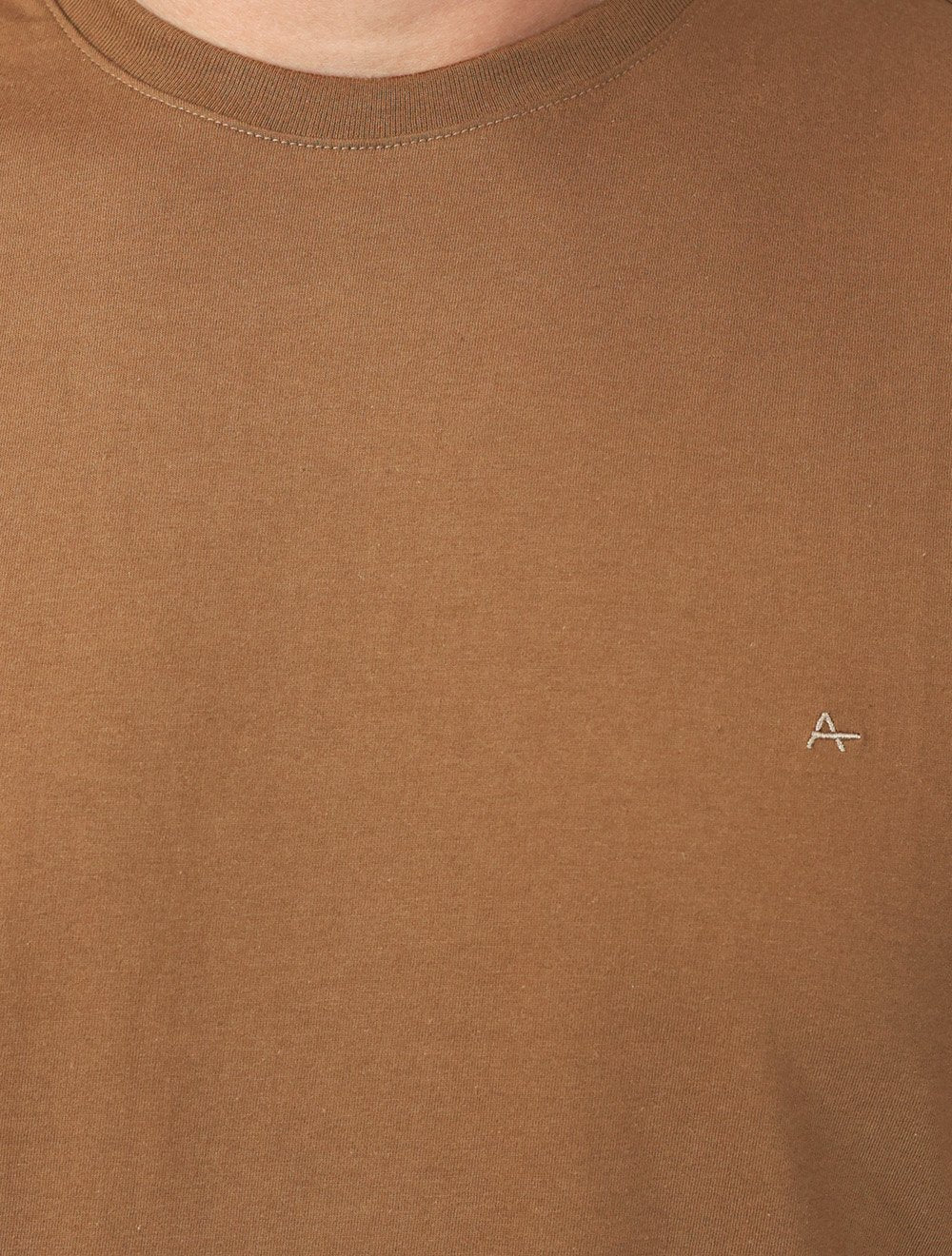 Camiseta Aramis Masculina Basic Lisa Mono Icon Marrom Médio
