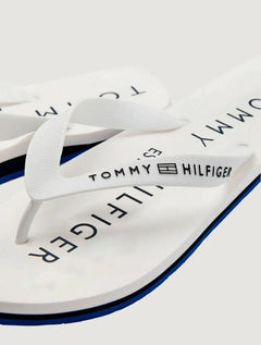 Chinelo Tommy Hilfiger Masculino Rubber Strip Simon 34R Azul/Branco