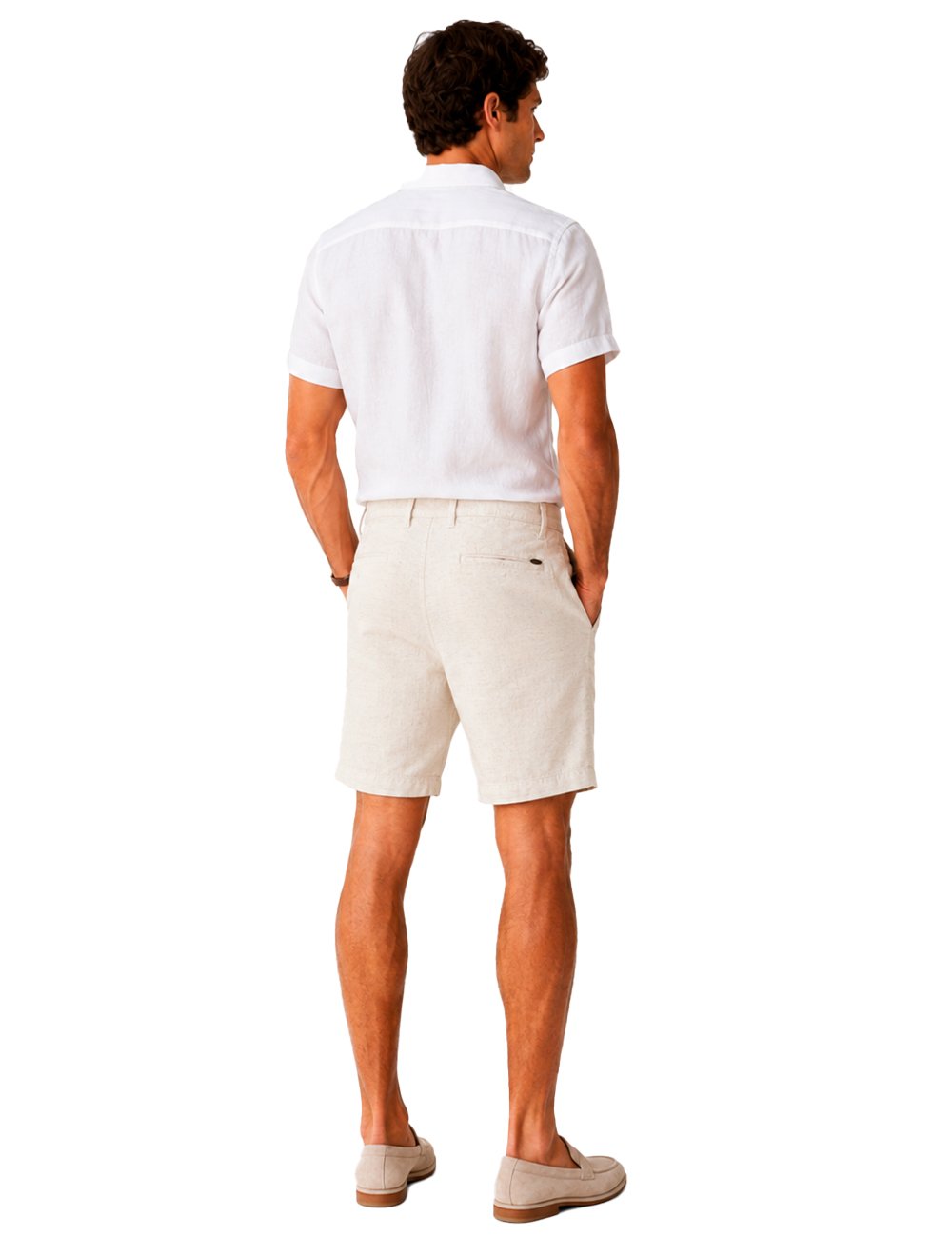 Bermuda Aramis Masculina Chino Out 3 Pockets Areia
