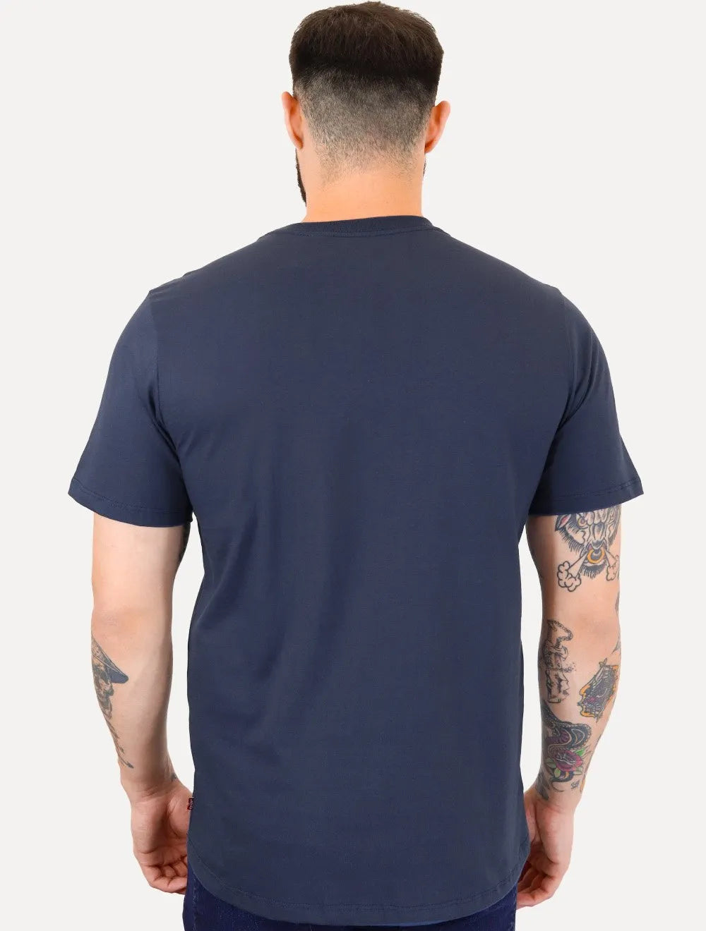 Camiseta Levis Masculina Original Graphic Built Tough Azul Marinho