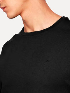Camiseta Aramis Masculina Basic Lisa Mono Liquid Cotton Preta