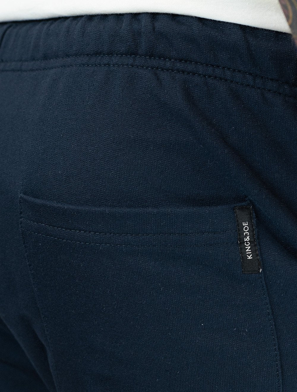 Bermuda King & Joe Masculina Moletom Comfort Logo Rubber Azul Marinho