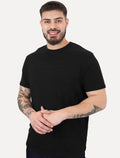 Camiseta Armani Exchange Masculina Regular Mono Logo Relevo Preta