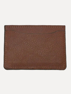Carteira Reserva Masculina Porta-Cartão Couro Outlander Marrom