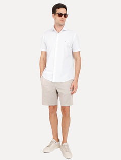 Bermuda Aramis Masculina Chino Nature Cáqui Mescla