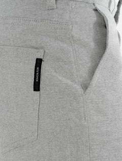 Bermuda King & Joe Sarja Masculina Slim Texture Cinza Mescla