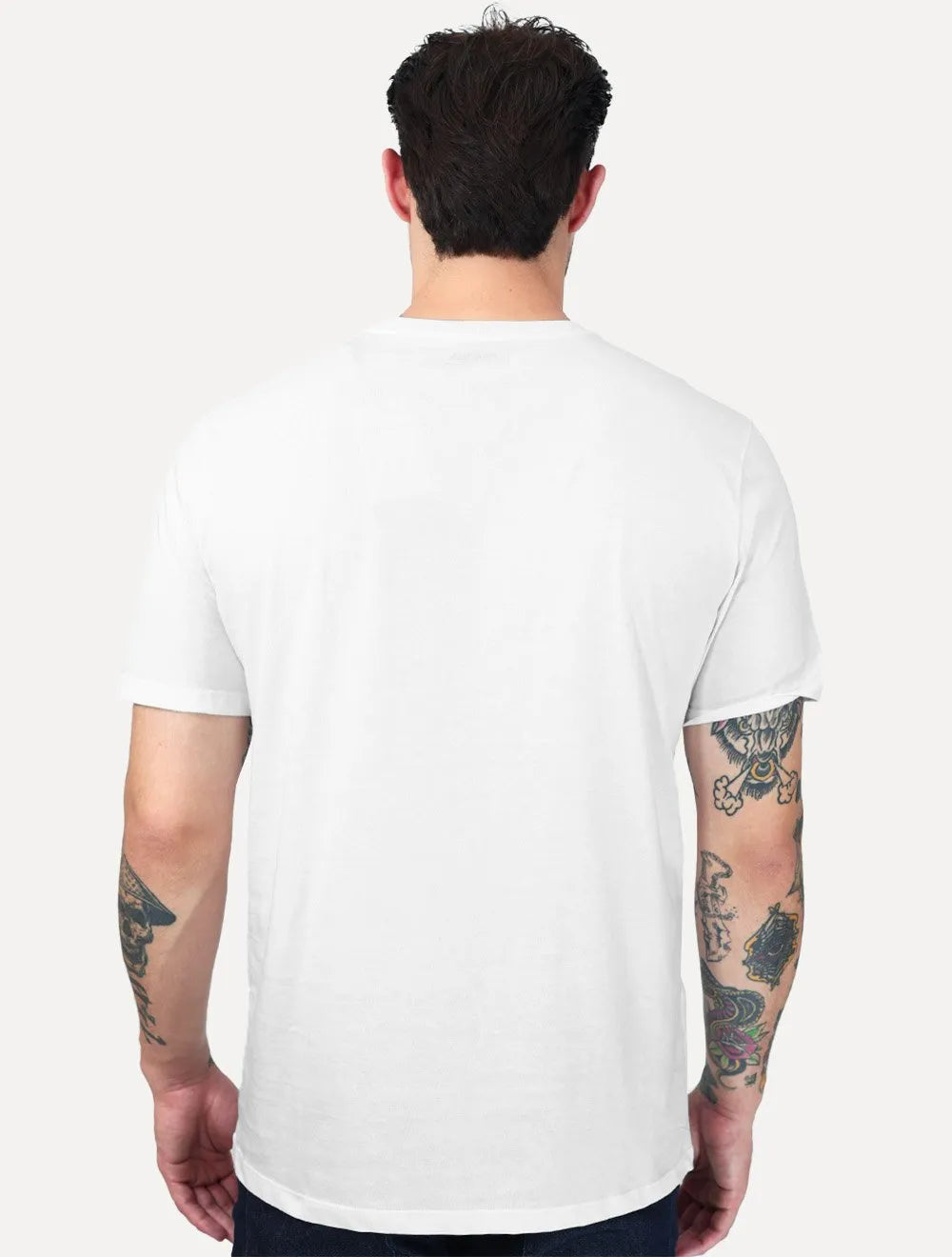 Camiseta Individual Slim Pima Soft Touch Logo Branca