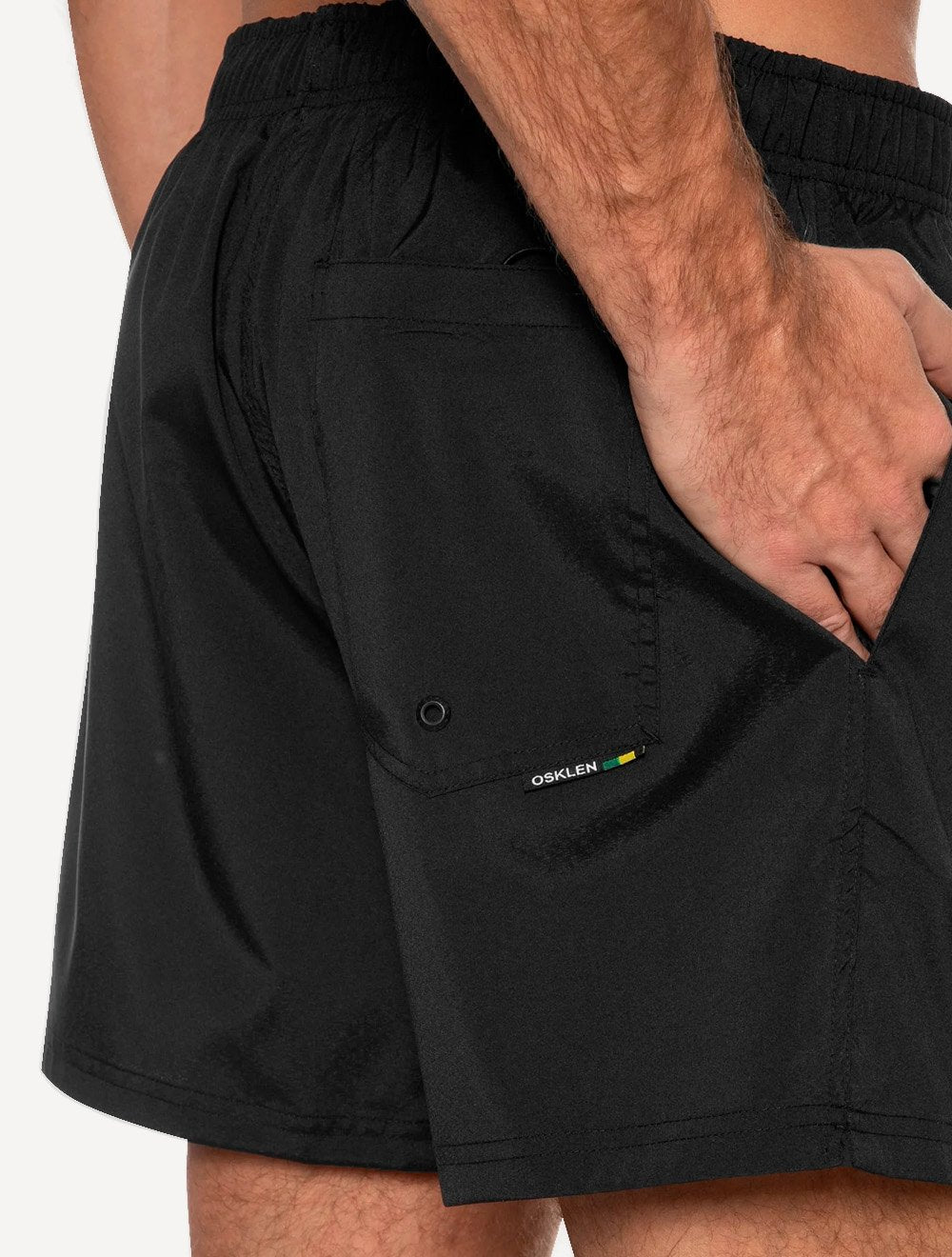 Short Osklen Masculino Beachwear New Aquaone Flex Preto
