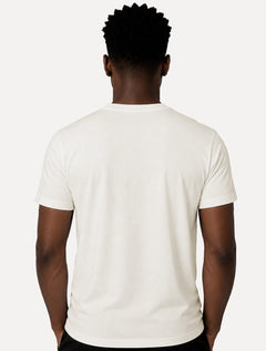 Camiseta John John Masculina Regular Fit Simple Lines Off White