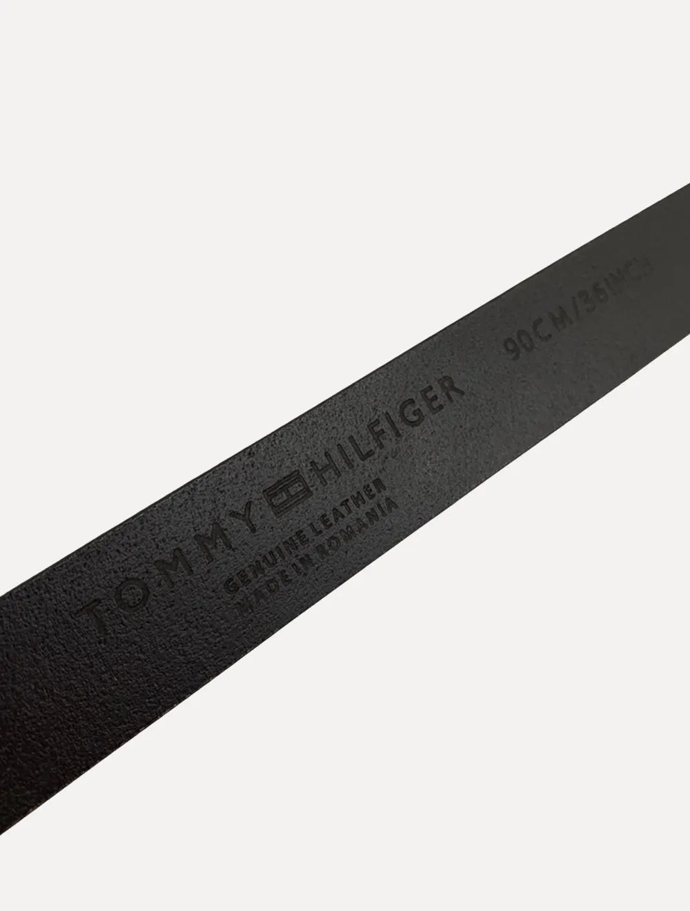 Cinto Tommy Hilfiger Masculino Couro Adan Leather Preto