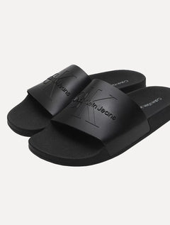 Chinelo Calvin Klein Jeans Slide Logo Issue Preto