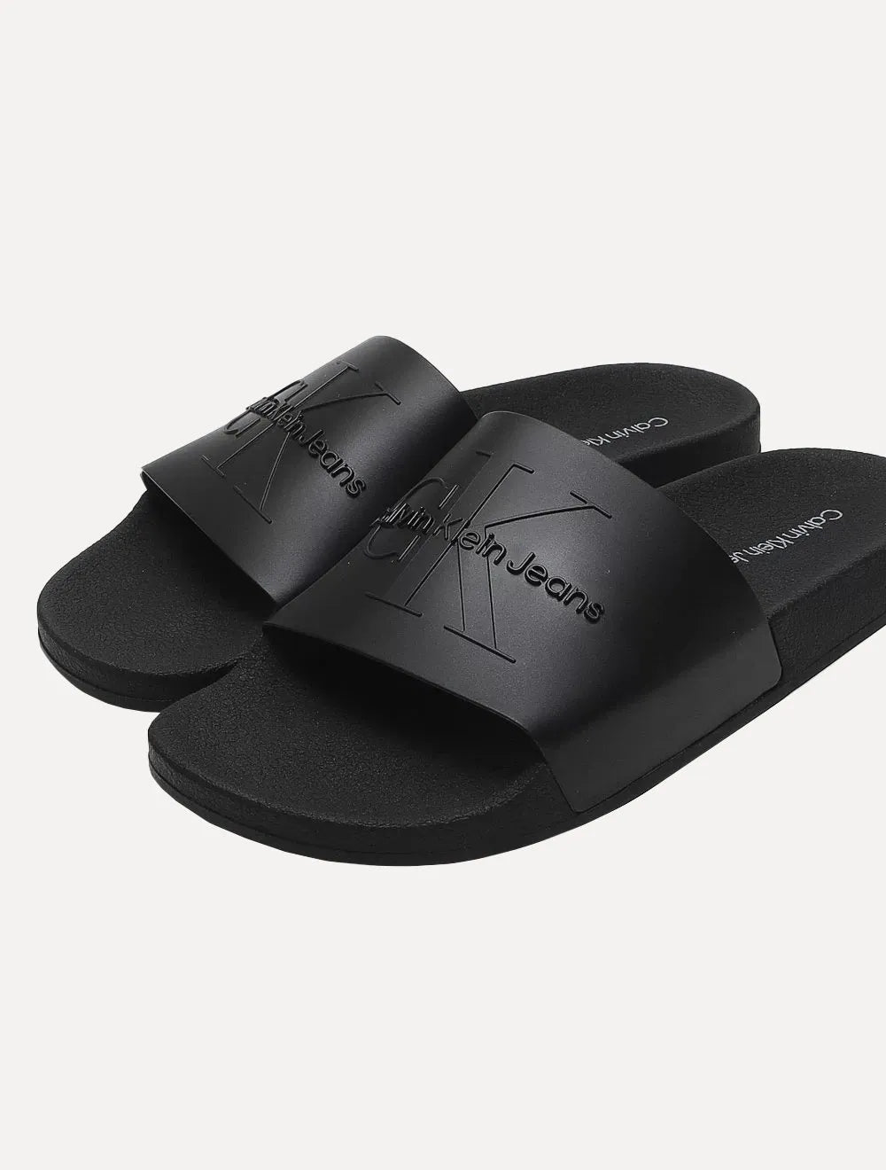 Chinelo Calvin Klein Jeans Slide Logo Issue Preto