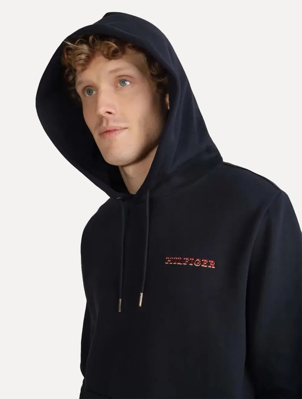 Moletom Tommy Hilfiger Masculino Hoody Brand Love Azul Marinho