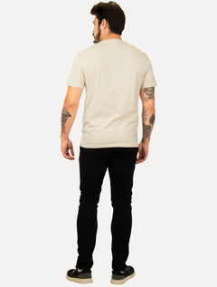 Camiseta Tommy Jeans Masculina Regular Corp Chest Areia