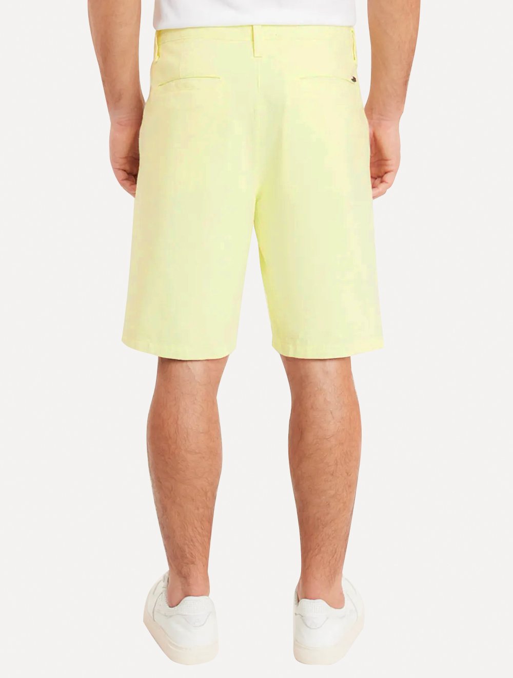Bermuda Aramis Masculina Sarja Chino Cós Chambray Amarelo Neon