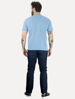 Camiseta Aleatory Masculina Navy Icon Azul Ciano