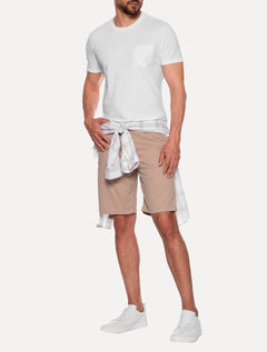 Camiseta Ellus Cotton Fine Easa Pocket Classic Branca
