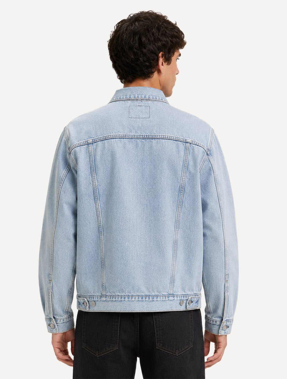 Jaqueta Levis Jeans Masculina Trucker Relaxed Azul Claro