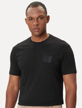 Camiseta Armani Exchange Masculina Regular Rubber AX Logo Preta