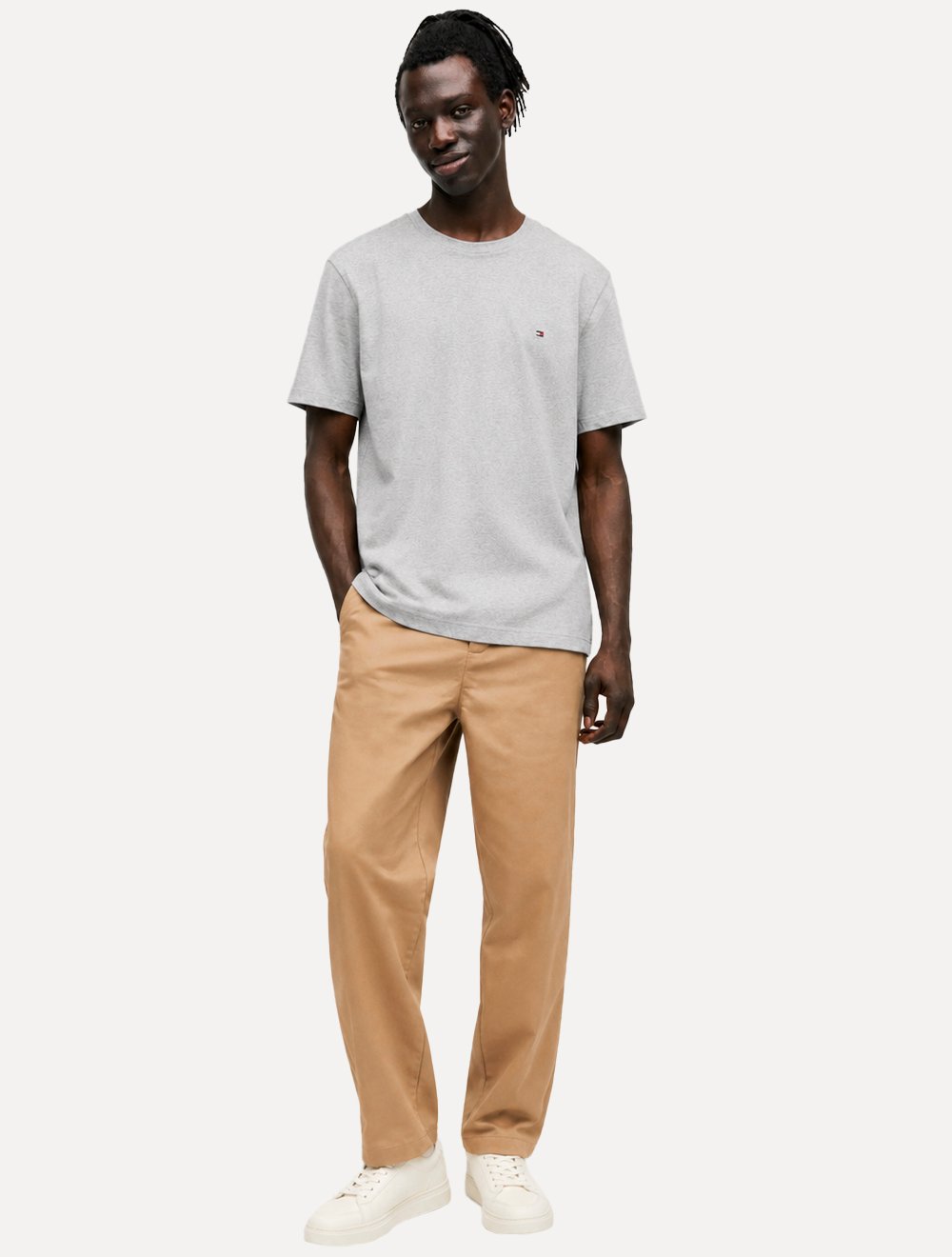 Camiseta Tommy Hilfiger Essential Cotton Tee Cinza