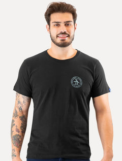 Camiseta Original Penguin Masculina Small Circle Logo Preta