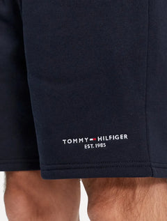 Bermuda Tommy Hilfiger Moletom Masculina Small Logo Preta