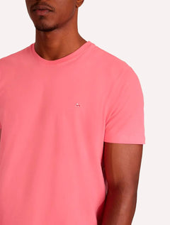 Camiseta Aramis Masculina Basic Lisa Rosa Coral