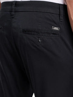 Calça Armani Exchange Masculina Social Stretch Chino Azul Marinho