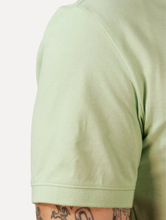 Polo Tommy Jeans Masculina Piquet Regular Placket Verde Claro