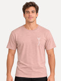 Camiseta Osklen Masculina Slim Rough Painted 7 Rosa
