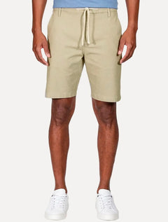Bermuda Aramis Masculina Chino Cotton Sarja Cadarço Cáqui Mescla