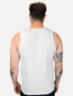 Regata Calvin Klein Jeans Masculina Chest CK Logo Branco