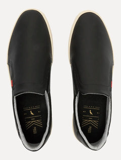 Tênis Reserva Masculino Slip On Lapa Couro Preto