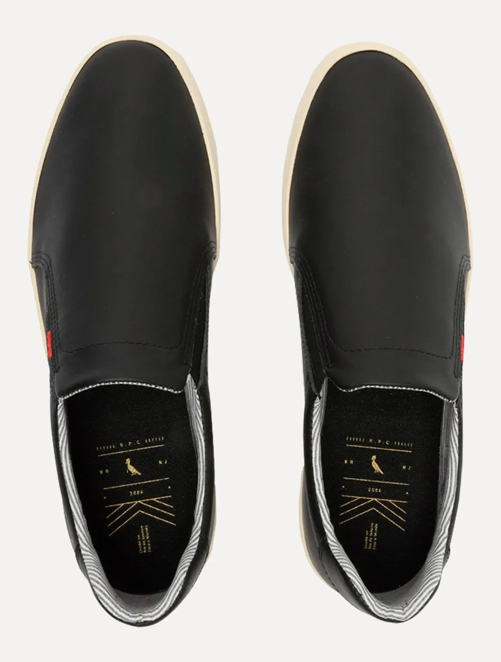 Tênis Reserva Masculino Slip On Lapa Couro Preto