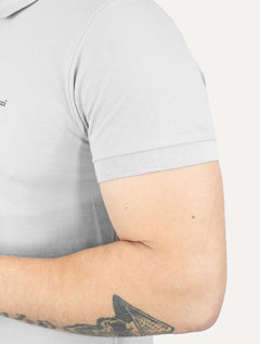 Polo Colcci Masculina Piquet Gray Simple Logo Cinza