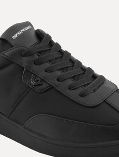 Tênis Empório Armani Masculino Nylon Logo Águia Preto