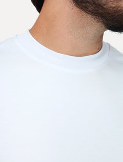 Camiseta Dixen Over Recorte Estruturado na Manga Branca