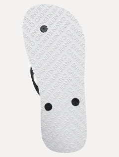 Chinelo Calvin Klein Swimwear Serif Font Logo Branco