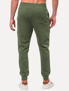 Calça Calvin Klein Jeans Masculina Moletom CK Bordado Verde Militar