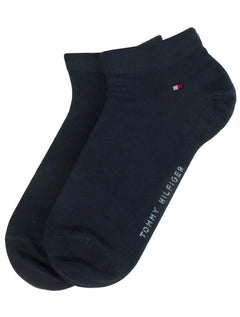 Meia Tommy Hilfiger TH Men Quarter Azul Marinho Kit 2 Pares