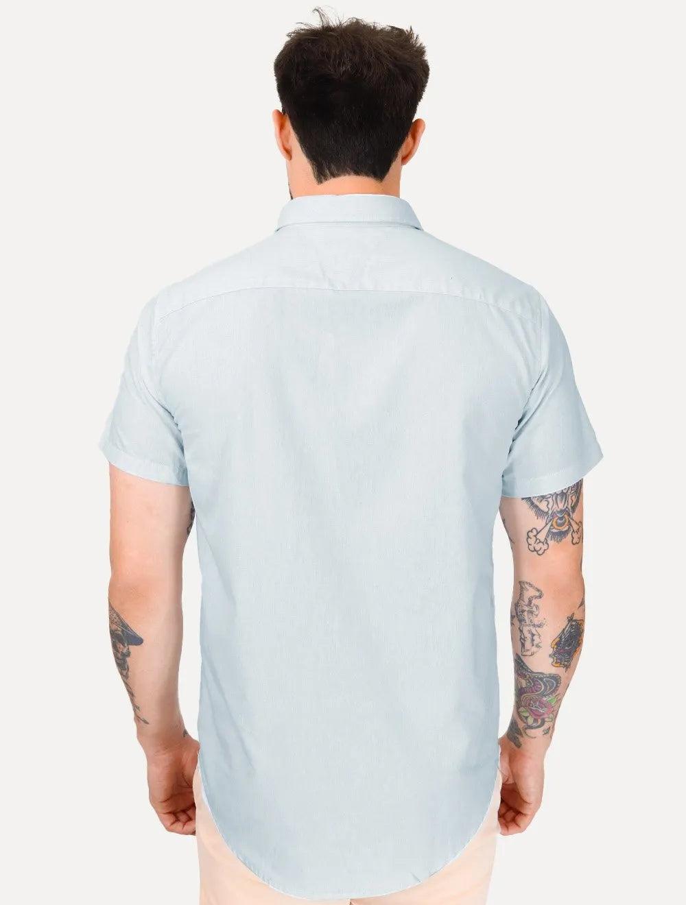 Camisa Tommy Hilfiger Masculina Regular Core Oxford Azul Claro