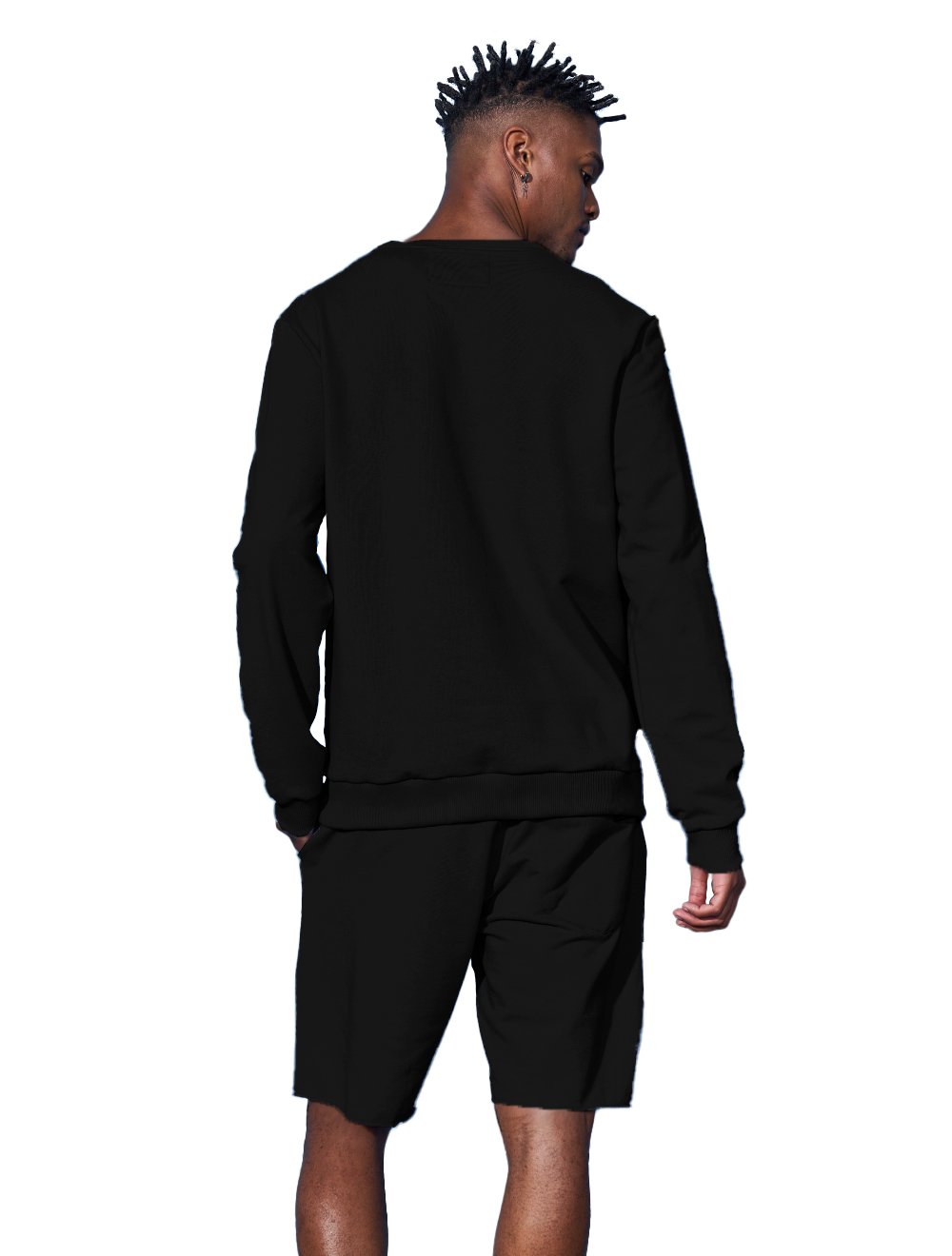 Moletom Colcci Masculino Crewneck Simple Logo Preta