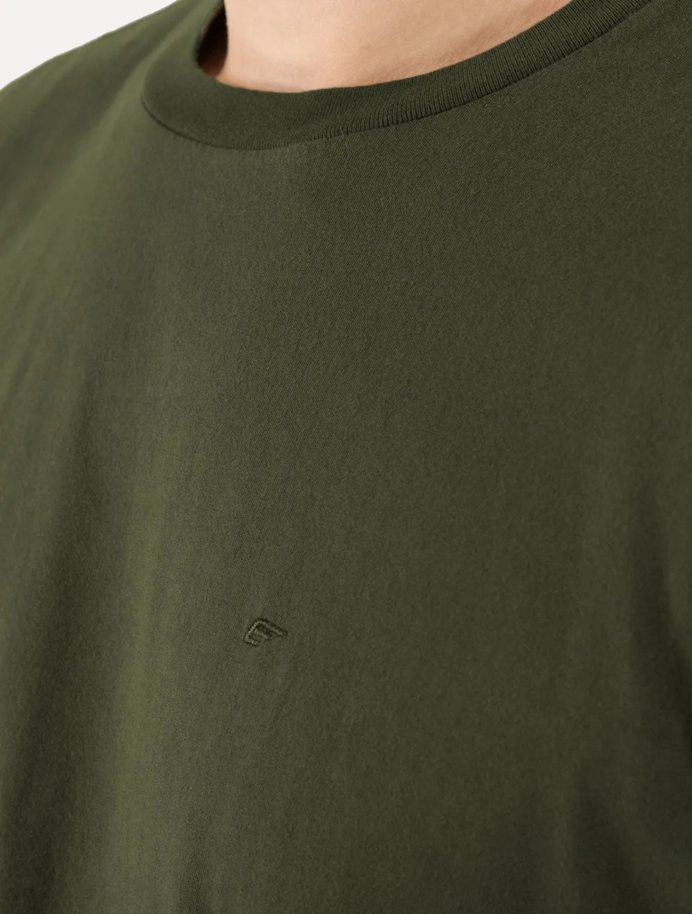Camiseta Ellus Masculina Cotton Fine Classic Logo Verde Floresta