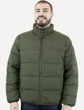 Jaqueta Levis Masculina Puffer Packable Quilted Verde Escuro