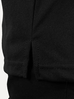 Polo Dixen Masculina Piquet Gola Lisa Preta